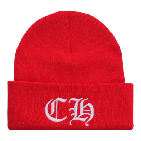 Chrome Hearts CH Red Beanie