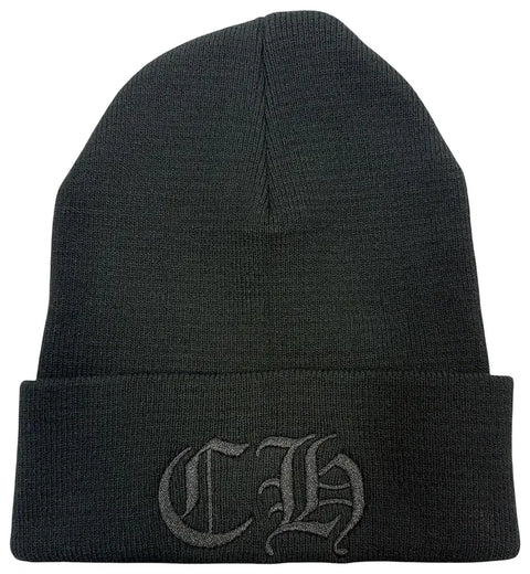 Chrome Hearts Embroidered CH Black/Black Beanie