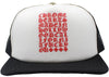 Chrome Hearts Eyechart Black/Red/White Trucker