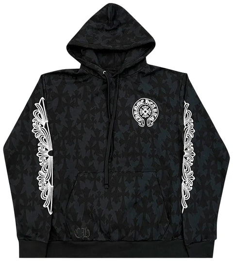 Chrome Hearts Floral Cemetery Black Hoodie