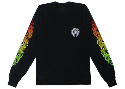 Chrome Hearts Gradient Floral Black L/S