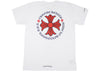 Chrome Hearts Hollywood Plus Cross White/Red Tee