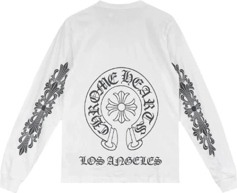 Chrome Hearts Los Angeles Horseshoe White Tee