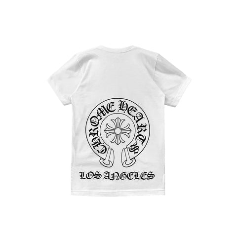 Chrome Hearts Los Angeles Horseshoe White Tee