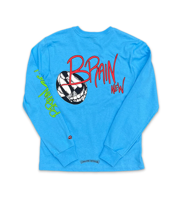 Chrome Hearts Matty Boy Brain New Blue L/S Tee