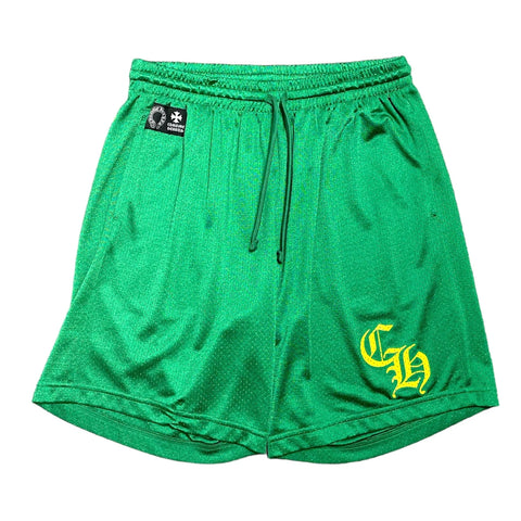Chrome Hearts Mesh Green Shorts
