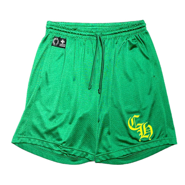 Chrome Hearts Mesh Green Shorts
