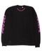 Chrome Hearts Pink Neck Logo Black L/S Tee