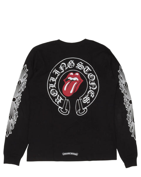 Chrome Hearts Rolling Stones Black L/S Tee