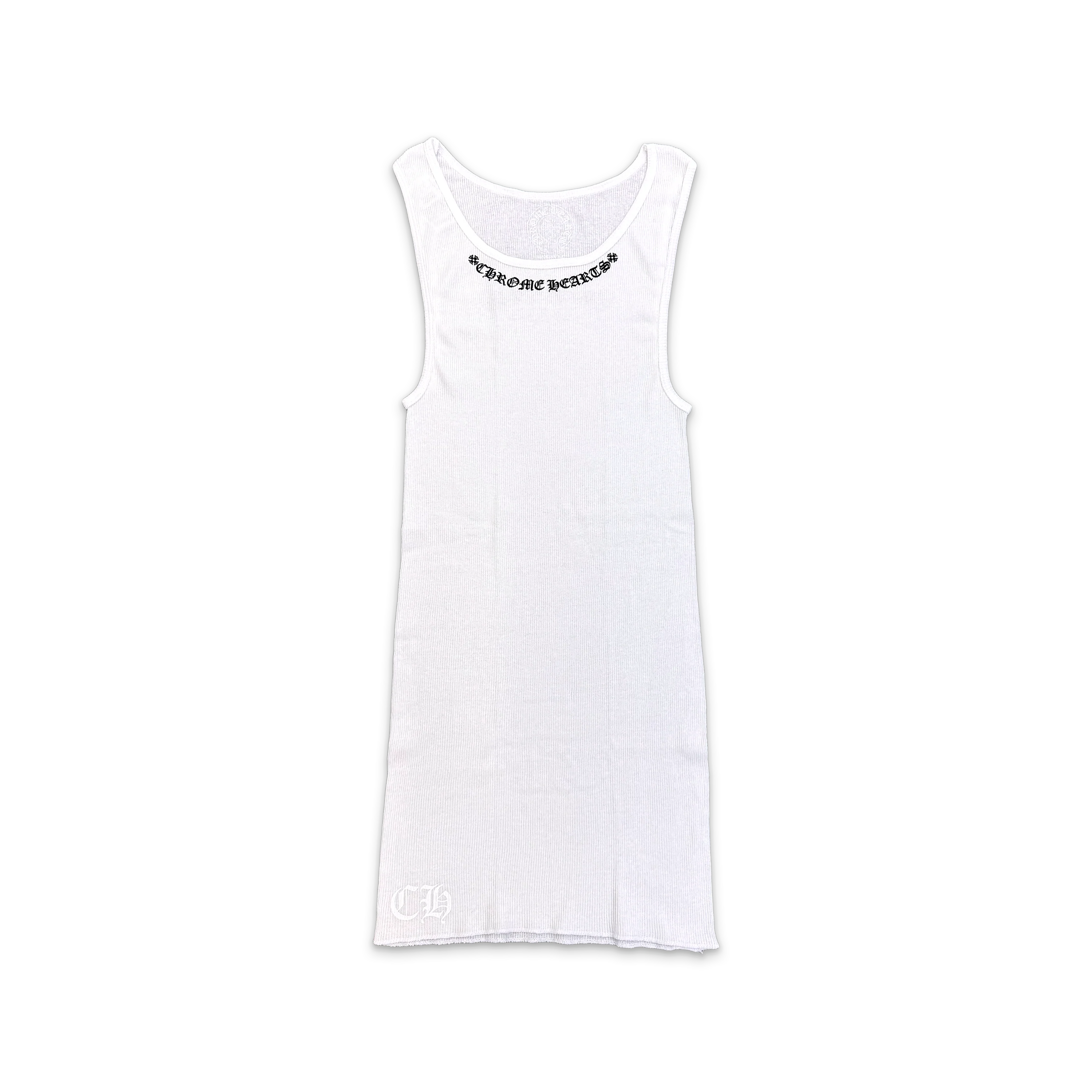 CHROME HEARTS タンクトップ ホワイト Chrome Hearts Scroll White/Black Tank – Courtside Kicks
