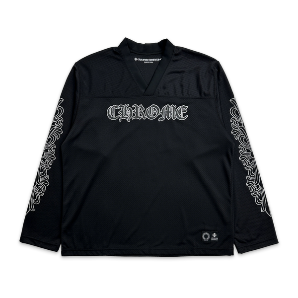 Chrome Hearts Sports Mesh Warm Up Black L/S Jersey