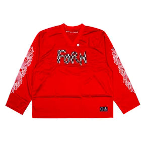 Chrome Hearts Sports Mesh Warm Up Red L/S Jersey