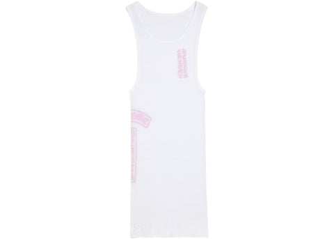 Chrome Hearts T Bar White/Pink Tank