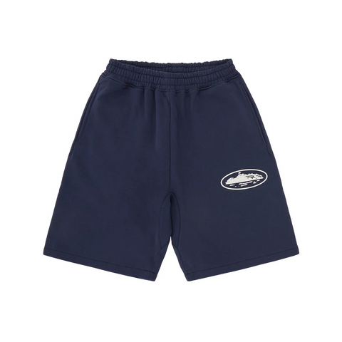 Corteiz Navy OG Island Logo Shorts
