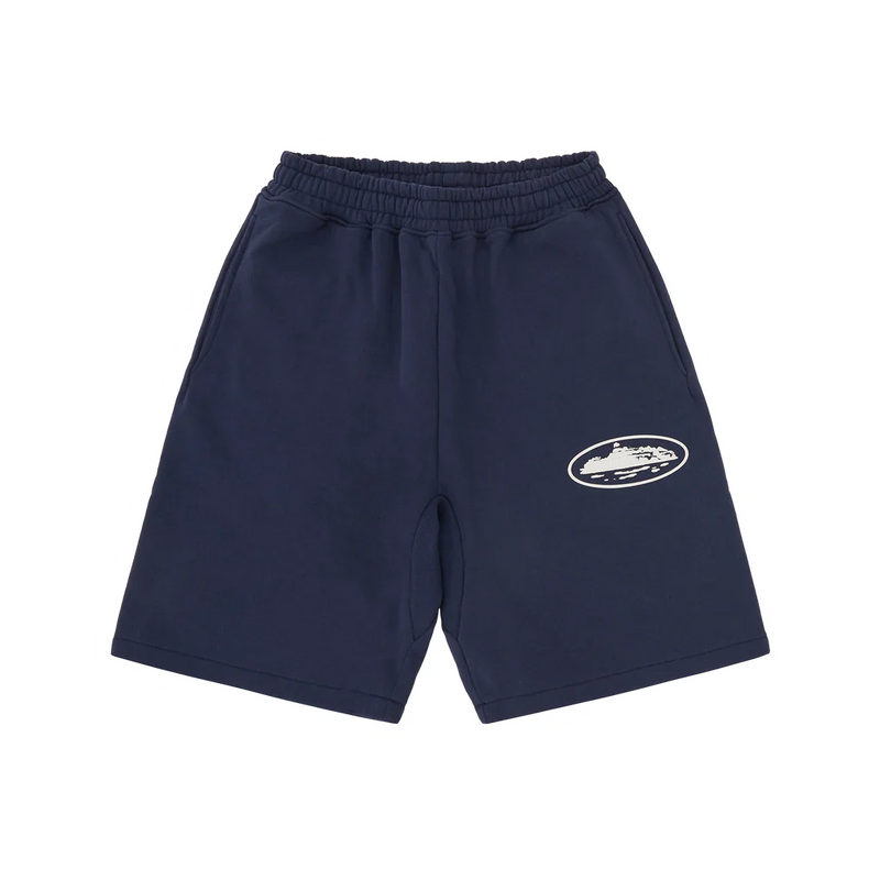 Corteiz Navy OG Island Logo Shorts