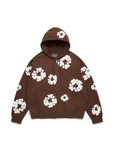 Denim Tears Cotton Wreath Dark Brown Zip Up