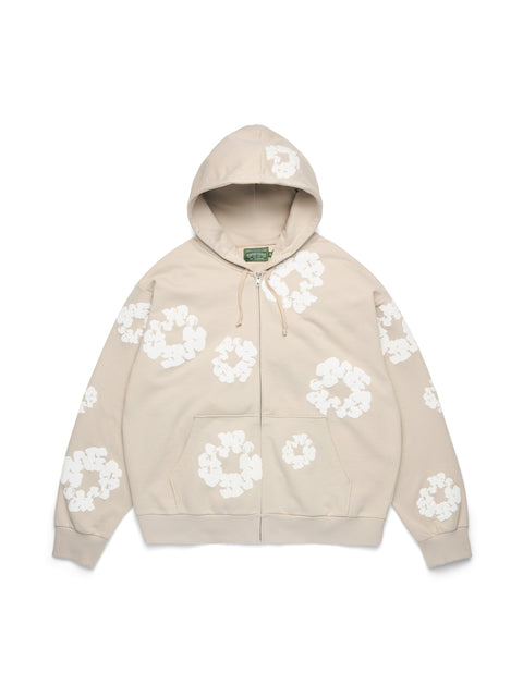 Denim Tears Cotton Wreath Cream Zip Up