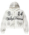 Vale 14 Oreo White Zip Up Hoodie