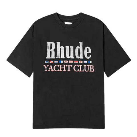 Rhude Yacht Club Black Tee