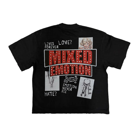 Mixed Emotion Lost Identity Black Tee