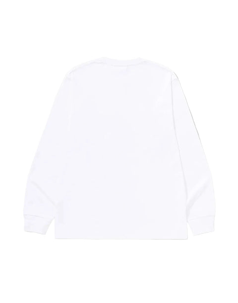 Bape College Logo White L/S Tee
