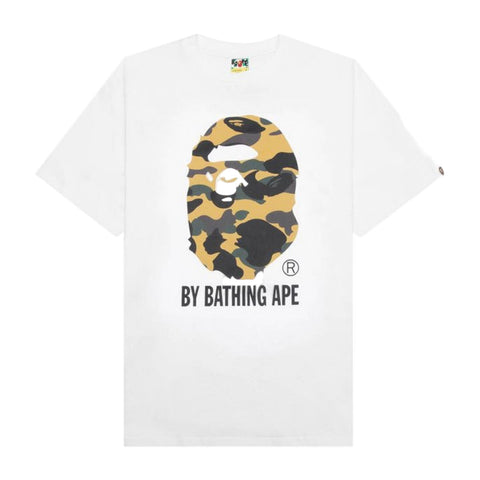 Bape by Bathing Ape 1st Camo Yellow/White Tee