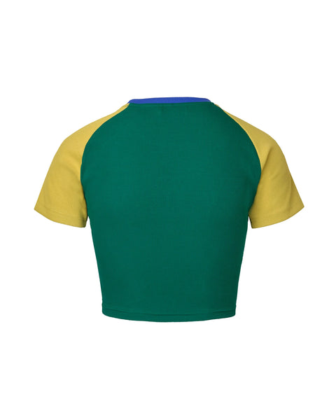 Vale Wavy Femme Green Tee