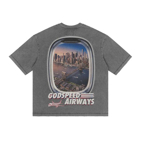 Godspeed GS Air NYC Grey Pocket Tee