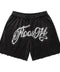 Floor 914 Logo Rhinestone Black Sweatshorts