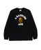 Bape College Logo Black L/S Tee