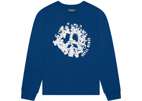 Denim Tears Cotton Peace Navy L/S Tee