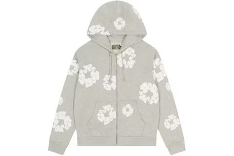 Denim Tears Cotton Wreath Grey Zip Up