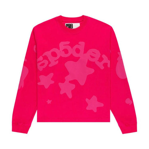 Sp5der Beluga Pink L/S Tee