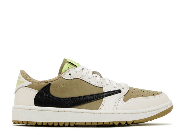 Travis Scott Neutral Olive Golf Jordan 1 Low