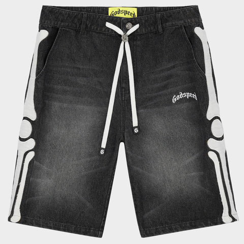 Godspeed Femur Black Denim Shorts