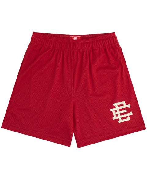 Eric Emanuel Deep Claret/Off White Shorts