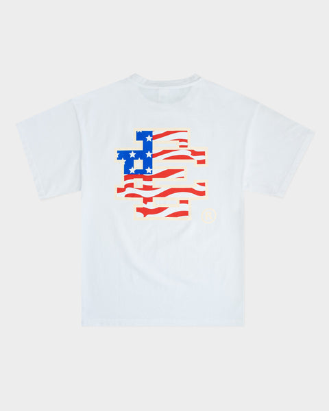 Eric Emanuel Basic USA Logo White Tee