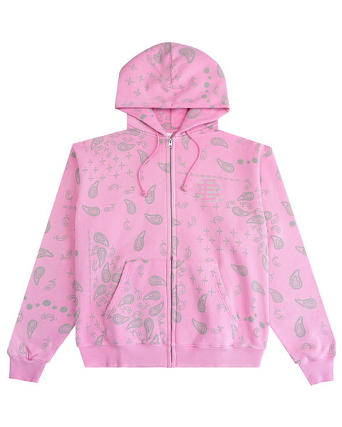 Eric Emanuel Paisley Pink Zip Up