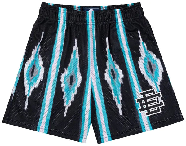 Eric Emanuel Western Black/Blue Shorts