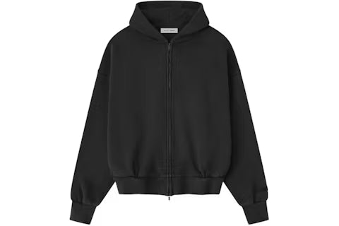 Essentials FW25 Jet Black Zip Up