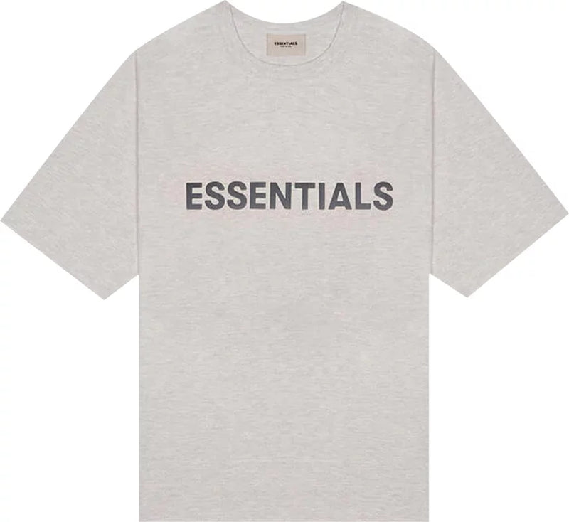 Essentials Front Logo Oatmeal Tee