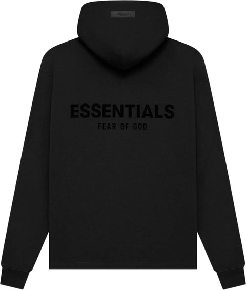 Essentials SS22 Relaxed Black Hoodie