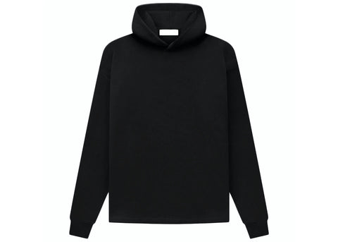 Essentials SS22 Relaxed Black Hoodie