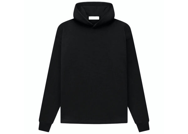 Essentials SS22 Relaxed Black Hoodie