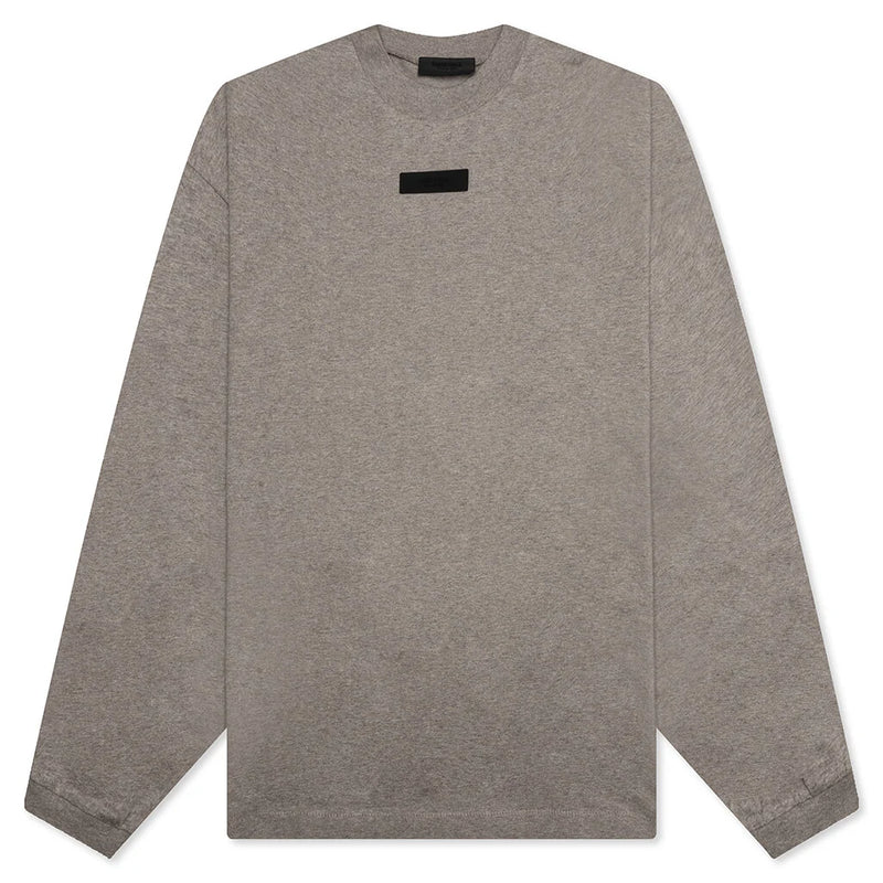 Essentials SS24 Heather Grey L/S Tee