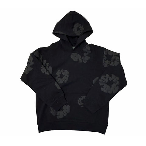 Denim Tears Cotton Wreath Mono Black Hoodie