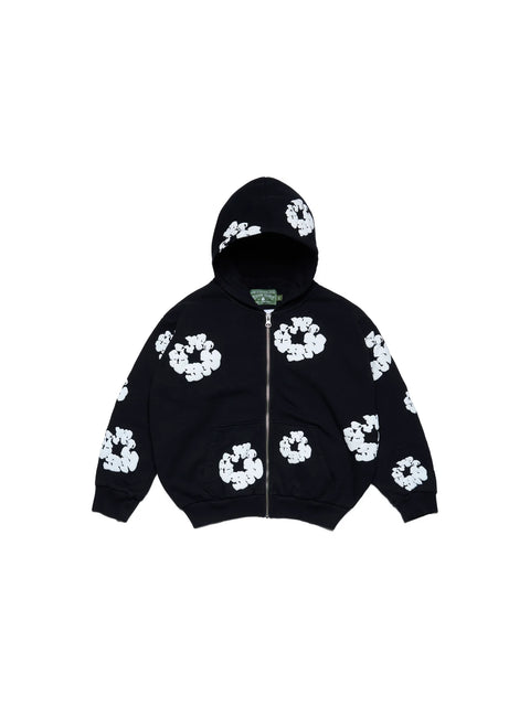 Denim Tears Kids Cotton Wreath Black Zip Up