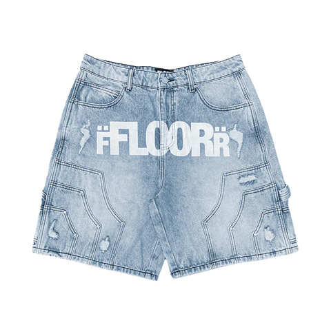 Floor 914 Uniform Light Wash Jorts