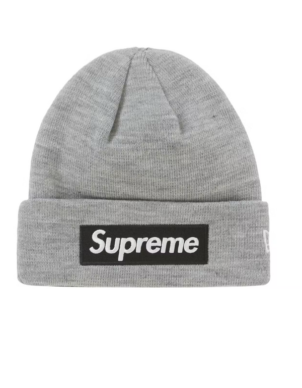 Supreme FW22 Heather Grey Box Logo Beanie