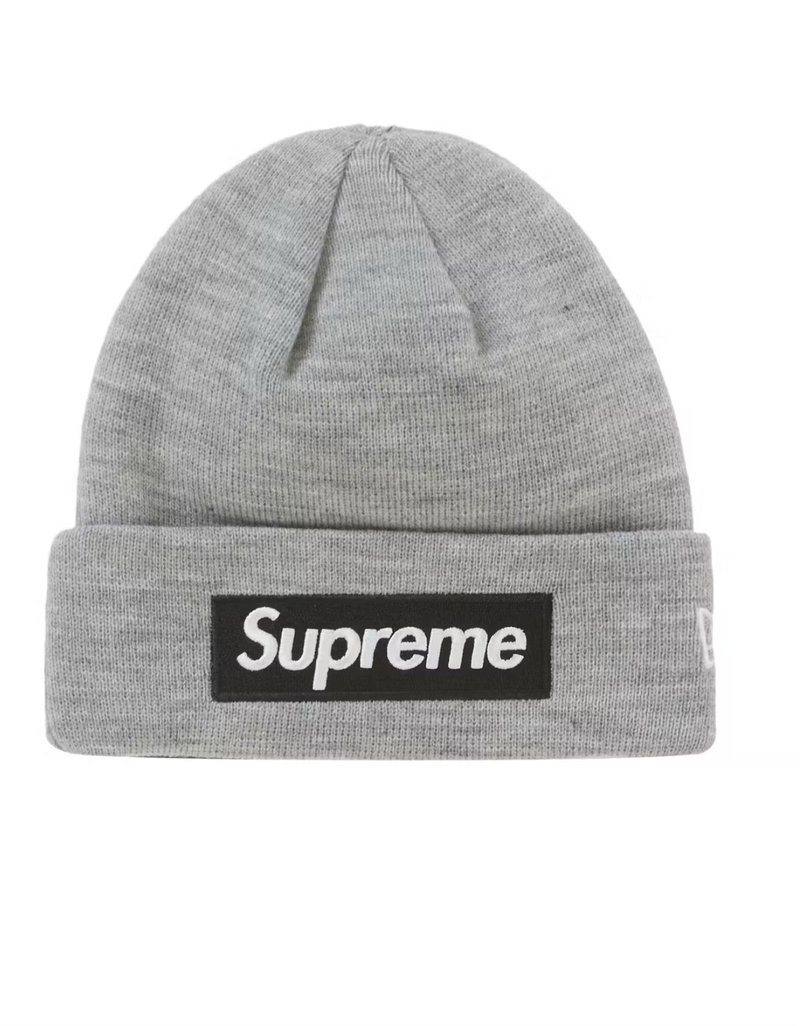 Supreme FW22 Heather Grey Box Logo Beanie